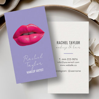 Lábios Rosa Quente | Cartão de visita