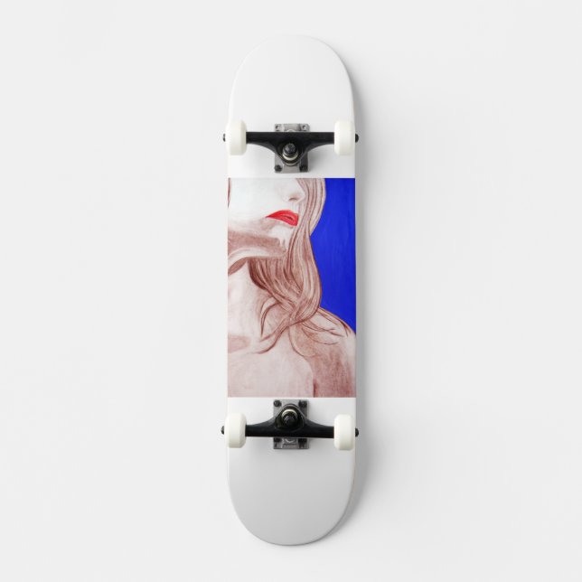 ~Lábios Vermelhos~ SKATE DECK, PERSONALIZE-O! (Frente)