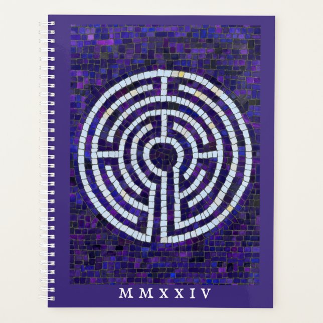LABIRINTO VIII Planejador 8.5x11 + Texto / Violeta (Frente)