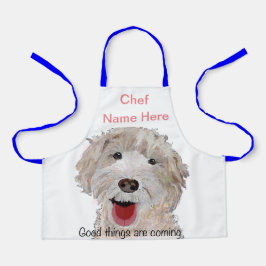 Labradoodle Cozinhar Chef (Nome Aqui) Crianças Apr