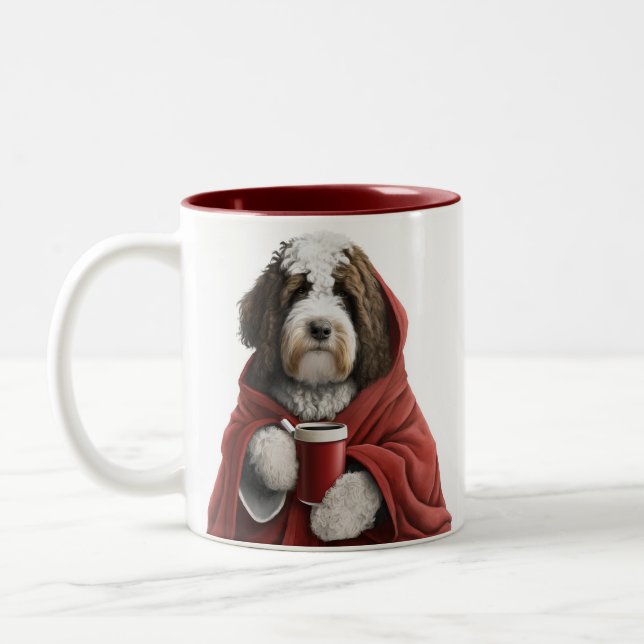 Labradoodle, dourada, caneca de café berneodle (Esquerda)