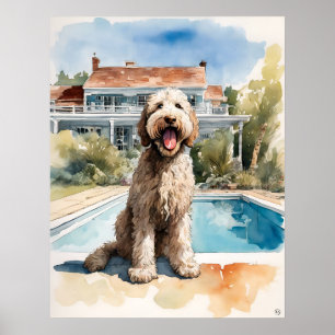 Labradoodle - Impressão de Arte Canina