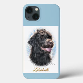 Labradoodle lança presentes de arte