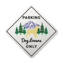 Labrador Amarelo Descreve Estacionamento Evergreen