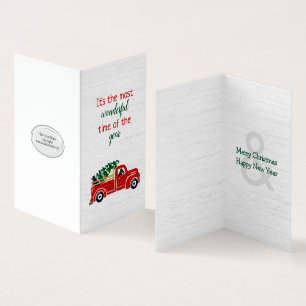 Labrador Cães Em Caminhão De Natal Vermelho