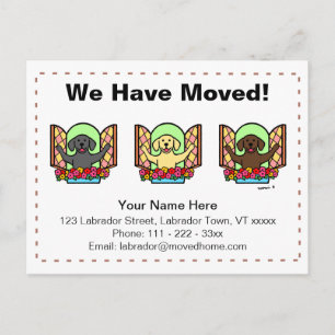 Labrador Dogs Cartoon Movimentando Anúncio