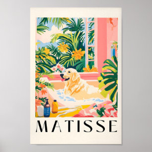 Labrador Em Bathtub, Impressão De Arte De Cão Mati