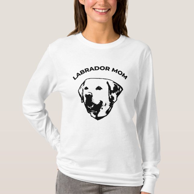 Labrador Mãe T-Shirt (Frente)
