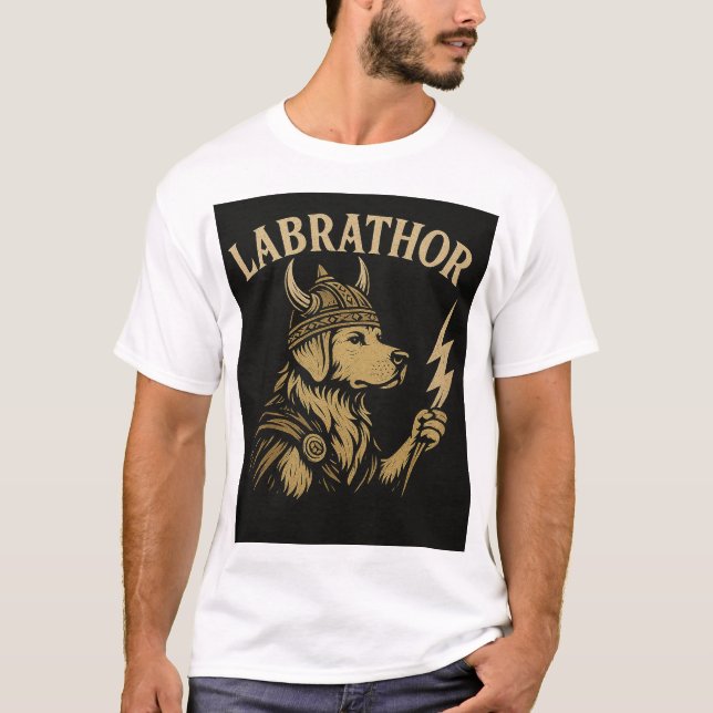 Labrador Norse Warrior T-Shirt (Frente)