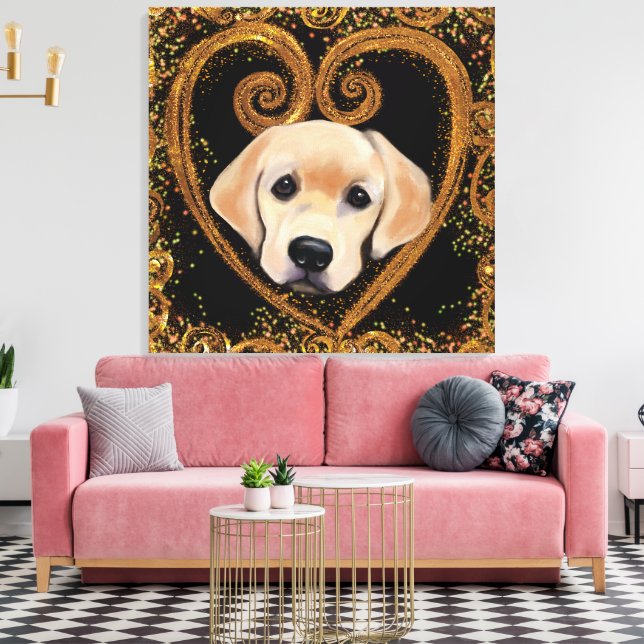 Labrador Retriever Canvas (Insitu(Sala de estar))