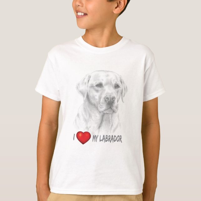 Labrador Retriever Kids T-Shirt (Frente)