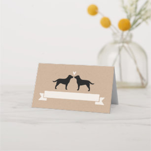 Labrador Retriever Silhouettes Cartões de Casament