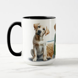 Labrador Retriever Trilha de Natal Xícara de Café