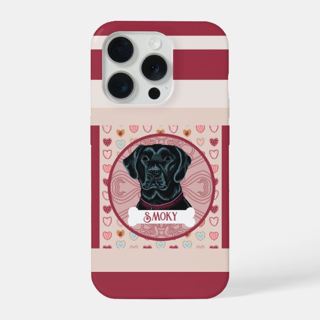 Labrador  Retriever Valentines iPhone 11 Pro Case  (Verso)