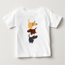 Labradores de cartum em 3 Flavors Baby T-Shirt