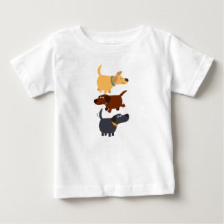 Labradores de cartum em 3 Flavors Baby T-Shirt
