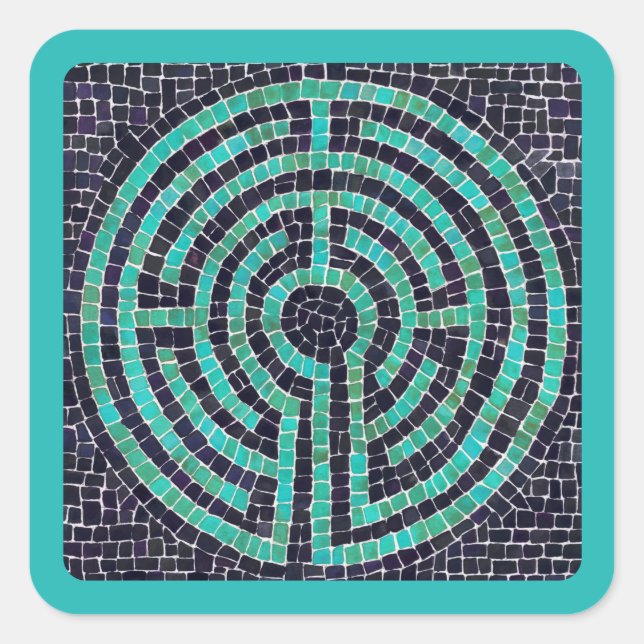 LABYRINTH III Pequenos Autocolantes quadrados - Tu (Frente)