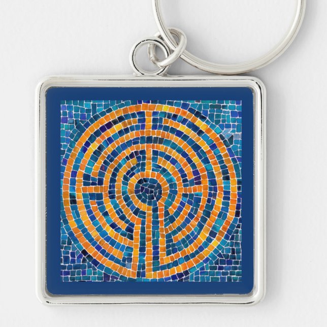 LABYRINTH IV Chaveiro Premium Square (Frente)