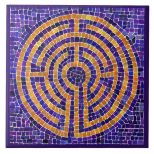 LABYRINTH MOSAIC 6x6 - Azulejo cerâmico - Roxo