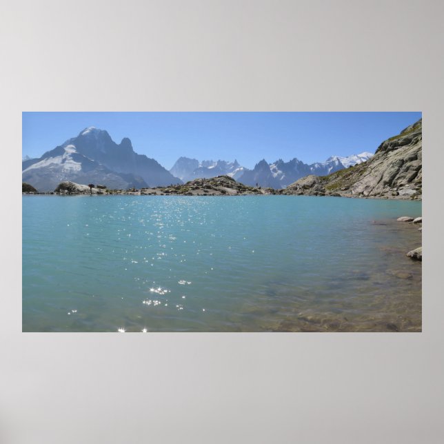 Lac Blanc French Alps Chamonix Poster (Frente)