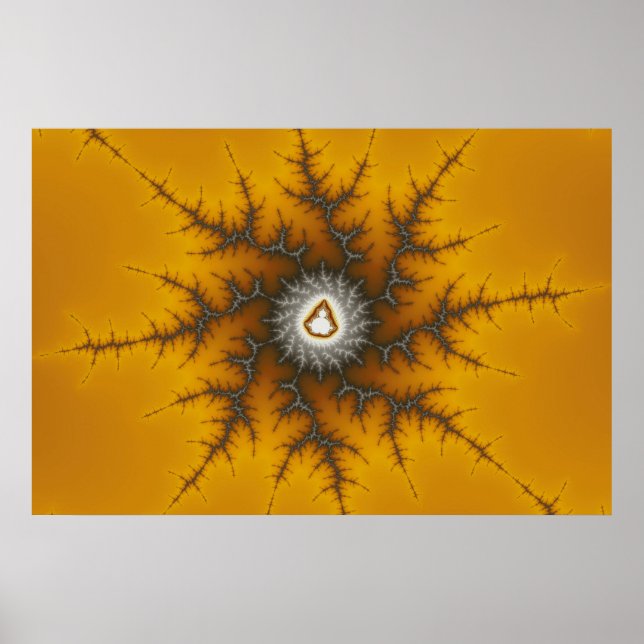 Laca de gelo - Poster Fractal (Frente)