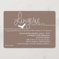 Laçado, pouco convite do chá da lingerie
