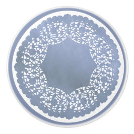 Lace Branco e Azul Porcelana Clássico