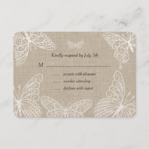 Lace Butterflies RSVP