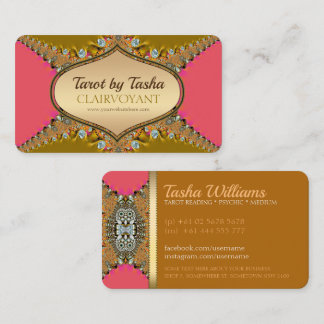 Lace Jewels Energy Goddese Cartões de visitas de T
