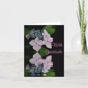 Lacecap Hydrangea Cartões de agradecimentos