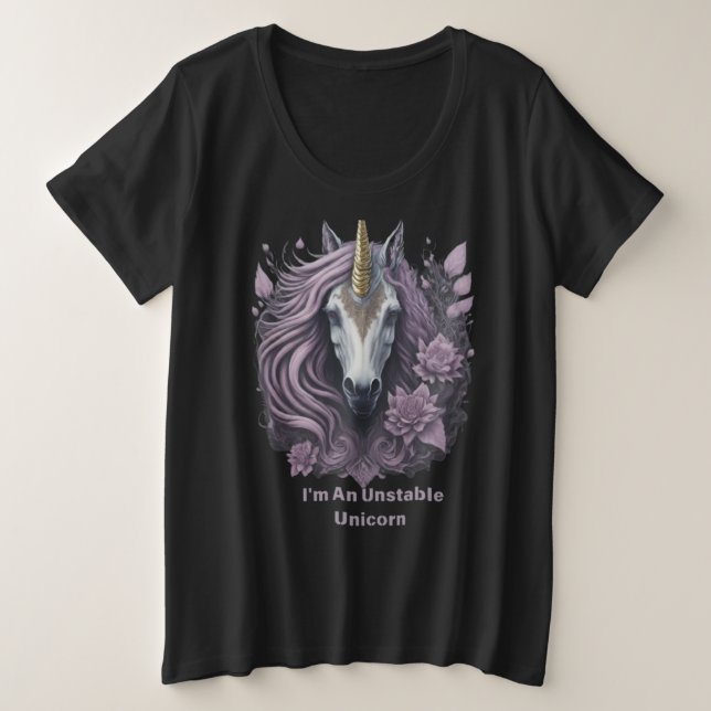 Lacework Unicorn T-Shirt (Frente do Design)