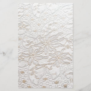 Laço branco de Chantilly
