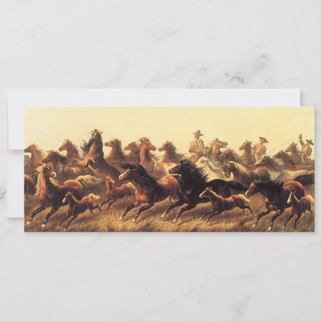 Laço de Cavalos Selvagens por James Walker (Frente)