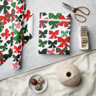Laço de Natal Papel de embrulho de Natal