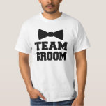 Laço engraçado da camisa do padrinho de casamento<br><div class="desc">Laço engraçado da camisa do padrinho de casamento do noivo da equipe</div>