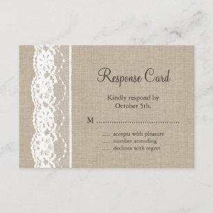 Laço no branco na serapilheira RSVP