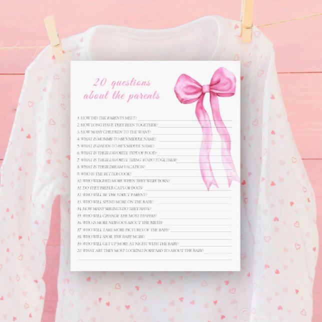 Laço rosa - 20 perguntas sobre os Pais (Criador carregado)