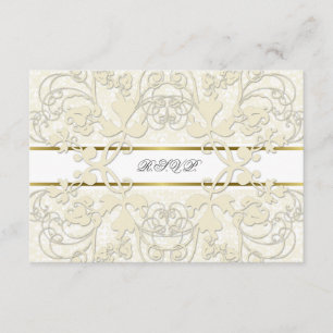 Laço RSVP Wedding elegante dos redemoinhos do