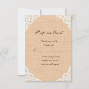 Laço & serapilheira rústicos RSVP