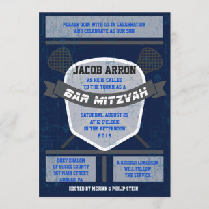 LACROSSE Bat Bar Mitzvah Convite
