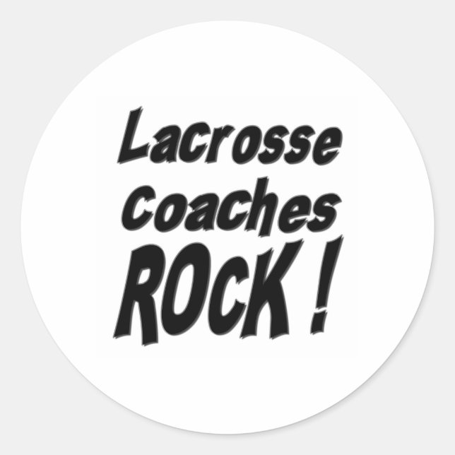 Lacrosse Coaches Rock! Adesivo (Frente)