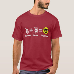 Lacrosse das camisetas engraçadas + Cerveja =