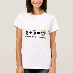 Lacrosse das camisetas engraçadas + Cerveja =