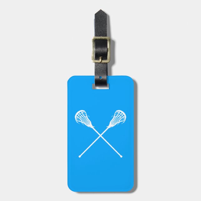 Lacrosse Etiqueta de bagagem Azul (Frente Vertical)