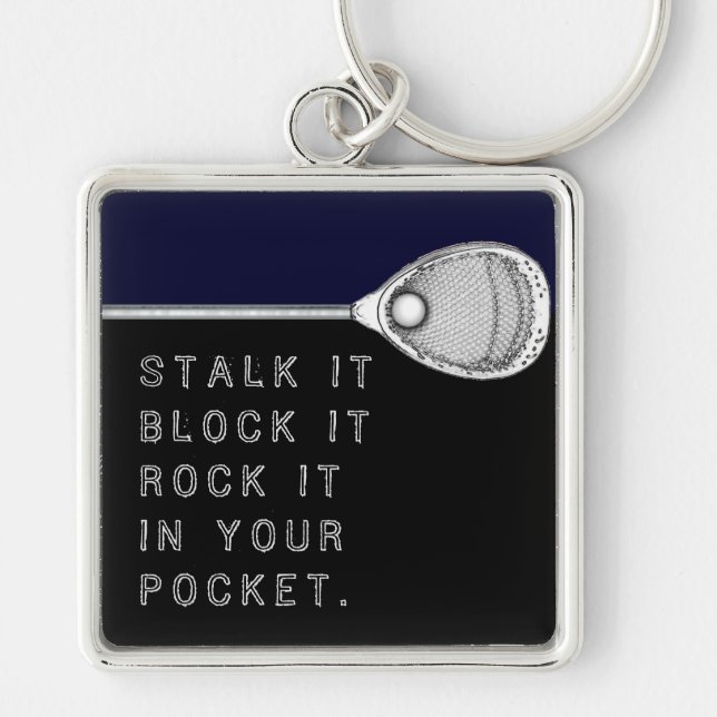 Lacrosse Goalie Chaveiro (Frente)