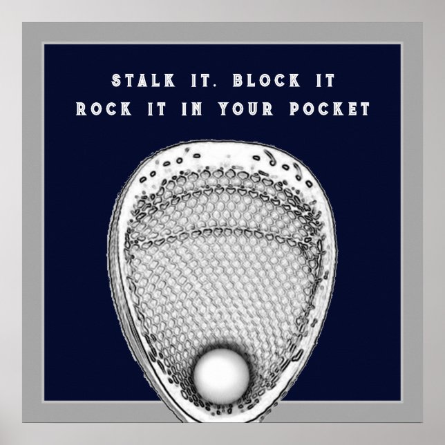 Lacrosse Goalie Poster (Frente)