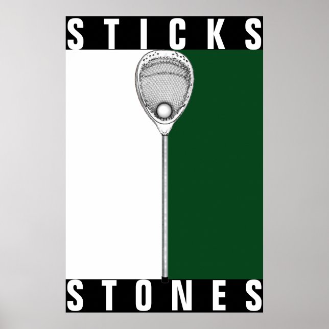 Lacrosse Goalie Poster (Frente)