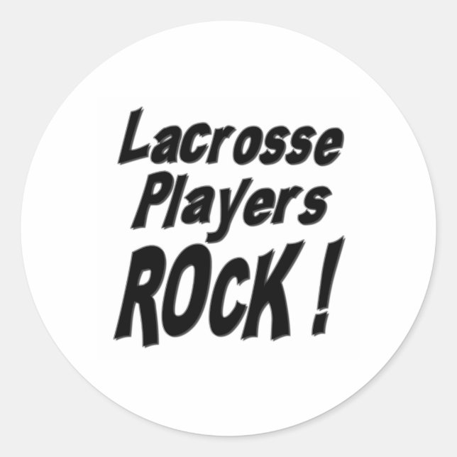 Lacrosse Players Rock! Adesivo (Frente)