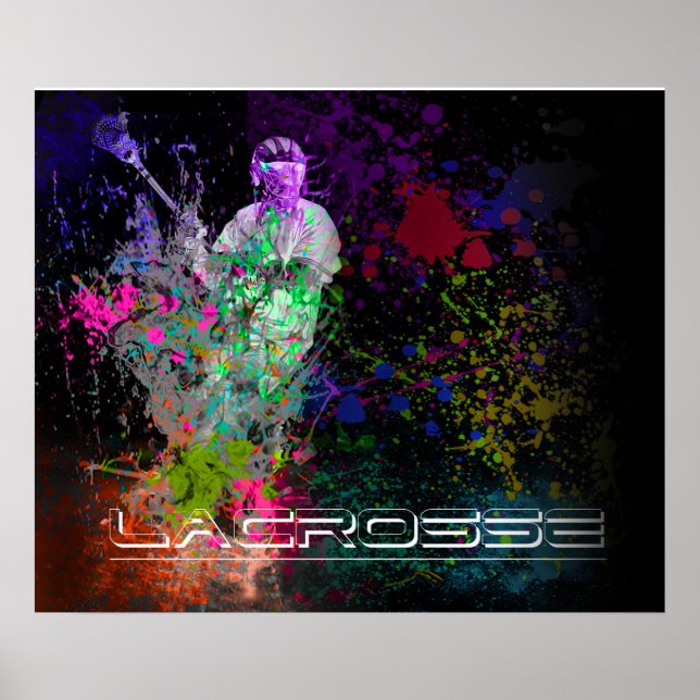 Lacrosse Splatter spread poster (Frente)