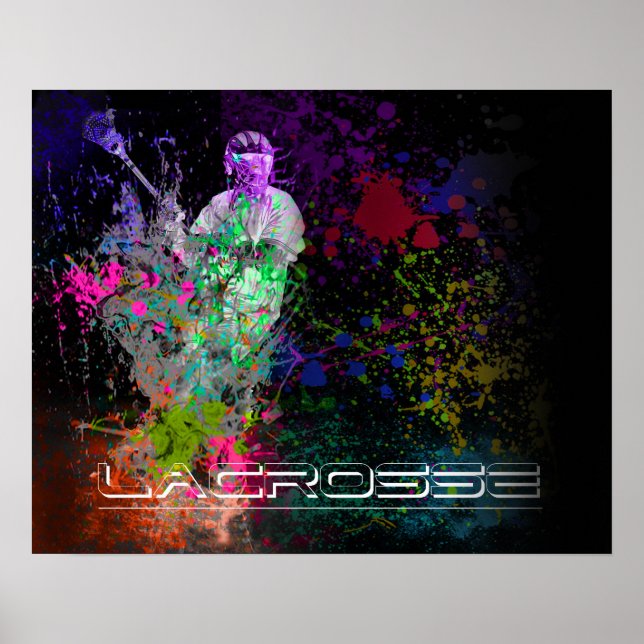 Lacrosse Splatter spread poster (Frente)